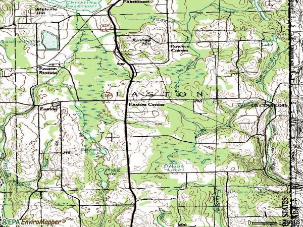 Zip code 04740 topographic map