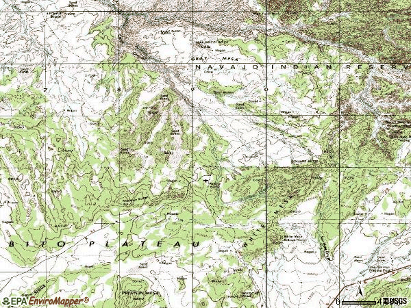 Zip code 86053 topographic map