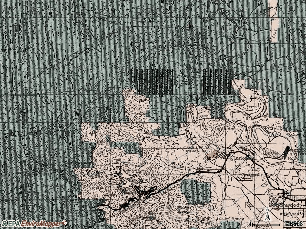 Zip code 86324 topographic map