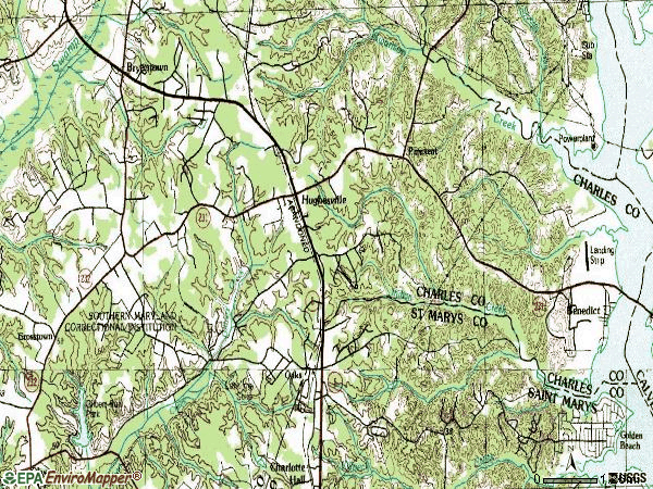 Zip code 20637 topographic map