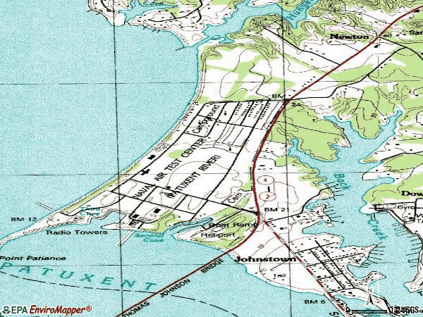 Zip code 20688 topographic map
