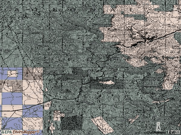 Zip code 86331 topographic map