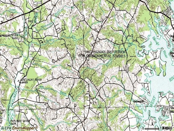 Zip code 20776 topographic map