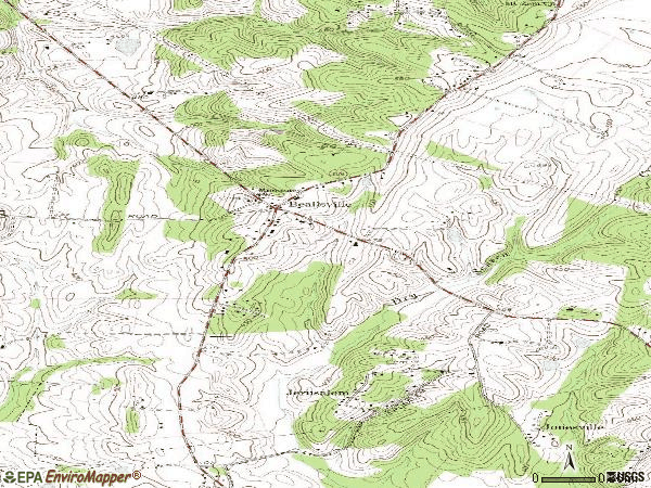 Zip code 20839 topographic map