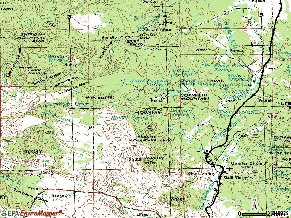 Zip code 86338 topographic map