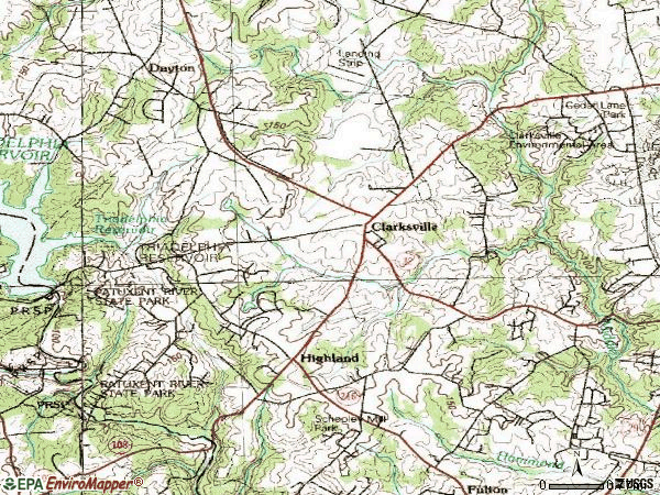 Zip code 21029 topographic map