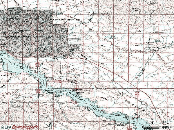 Zip code 86406 topographic map