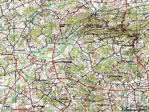 Zip code 21084 topographic map