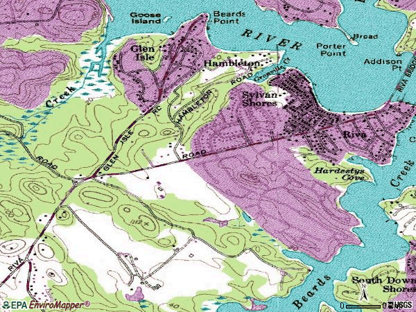 Zip code 21140 topographic map