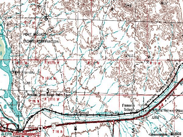 Zip code 86436 topographic map
