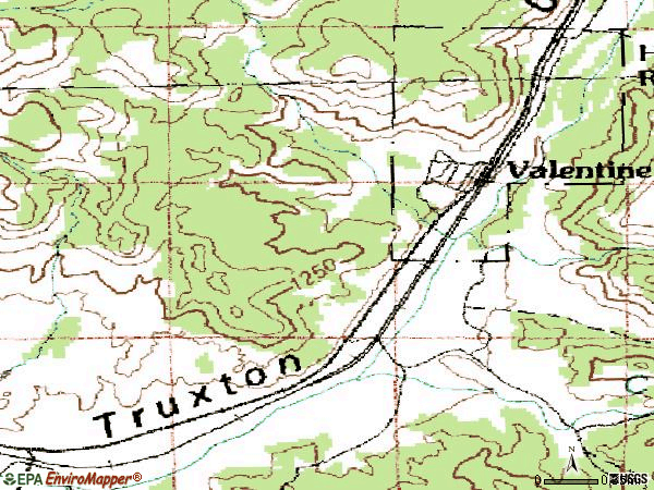 Zip code 86437 topographic map
