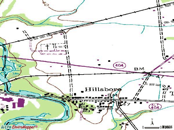 Zip code 21641 topographic map