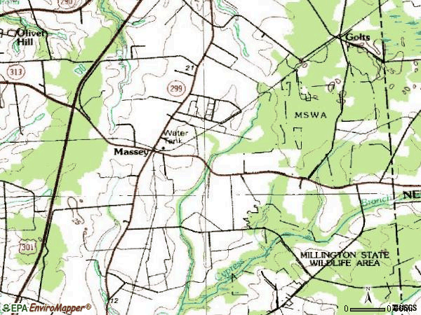 Zip code 21650 topographic map