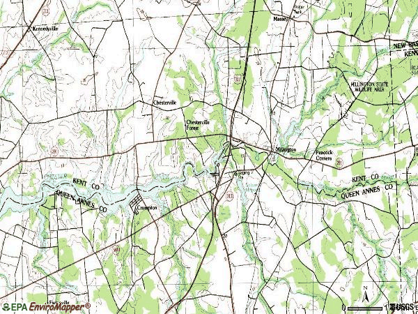 Zip code 21651 topographic map