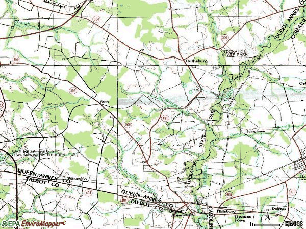Zip code 21657 topographic map