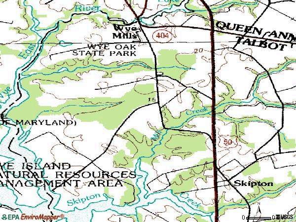 Zip code 21679 topographic map