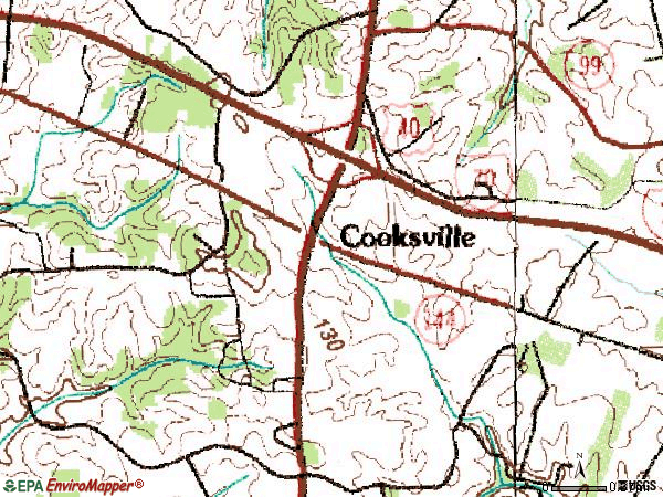 Zip code 21723 topographic map