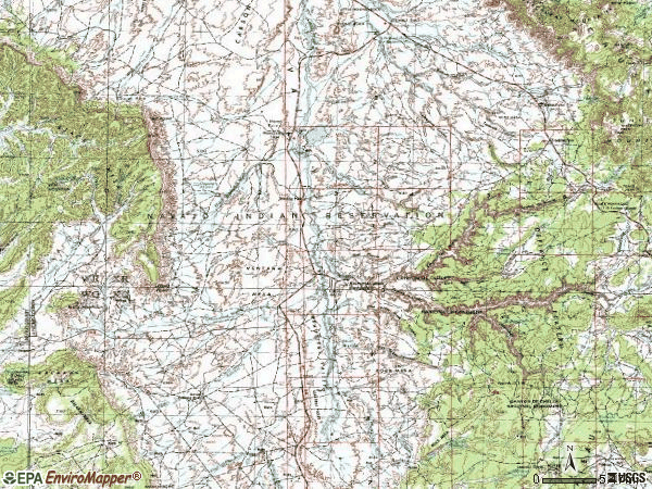 Zip code 86503 topographic map
