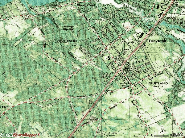 Zip code 21826 topographic map