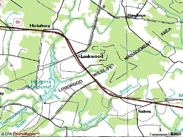 Zip code 21835 topographic map