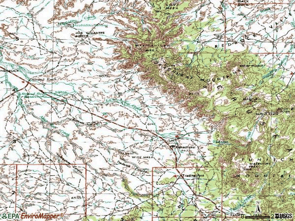 Zip code 86507 topographic map
