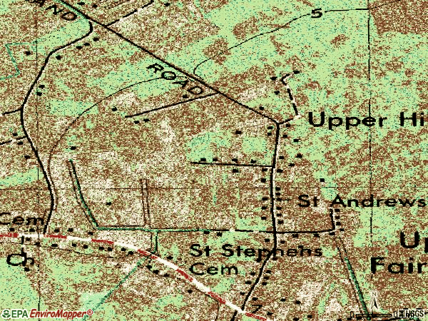 Zip code 21867 topographic map
