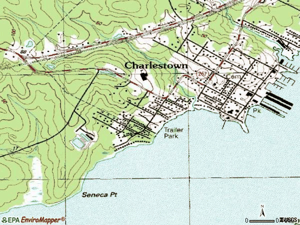 Zip code 21914 topographic map