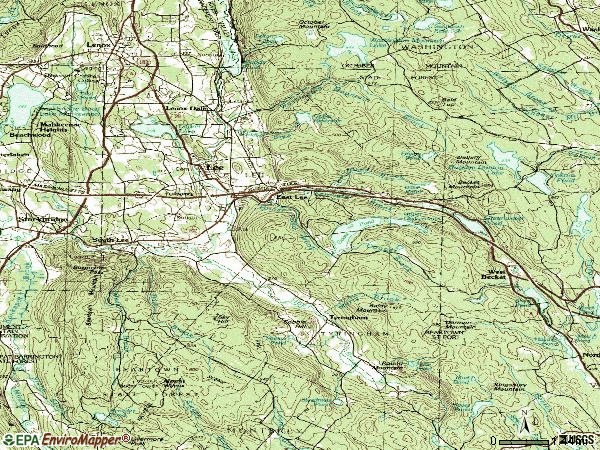 Zip code 01238 topographic map