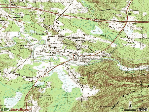 Zip code 01262 topographic map
