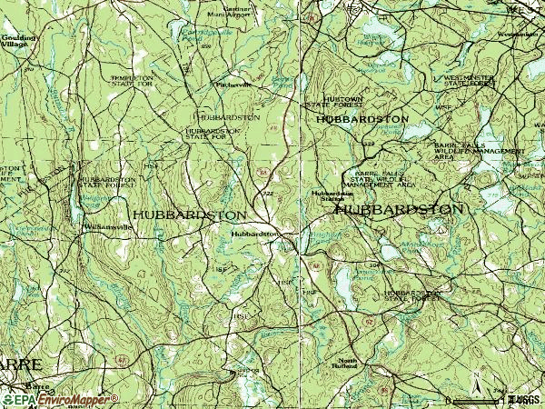 Zip code 01452 topographic map