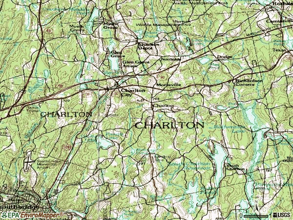 Zip code 01507 topographic map