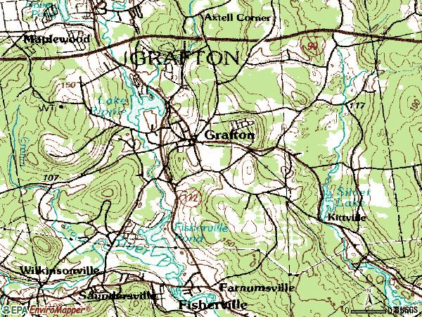 Zip code 01519 topographic map