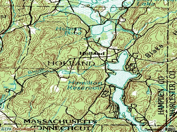 Zip code 01521 topographic map