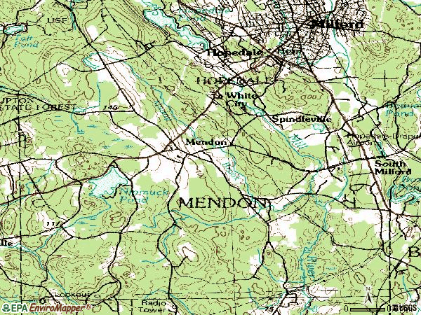 Zip code 01756 topographic map