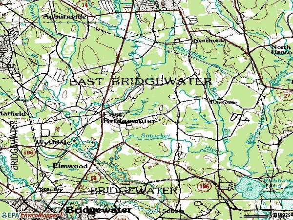 Zip code 02333 topographic map