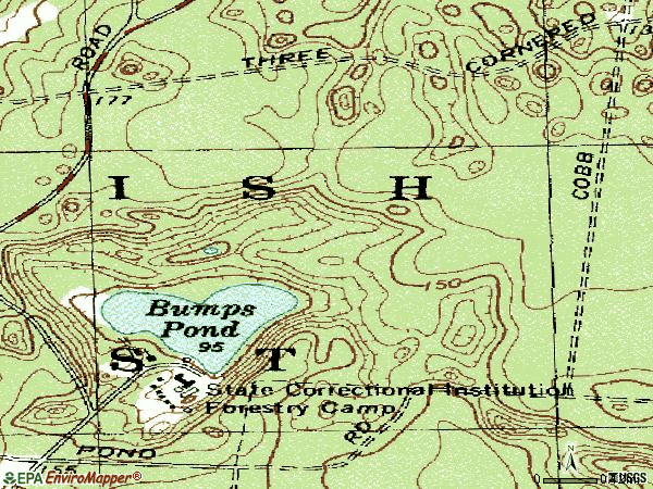Zip code 02366 topographic map