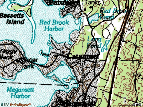 Zip code 02534 topographic map