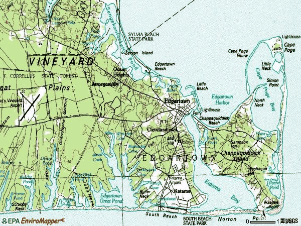 Zip code 02539 topographic map