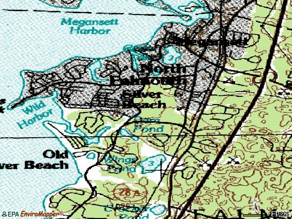 Zip code 02556 topographic map