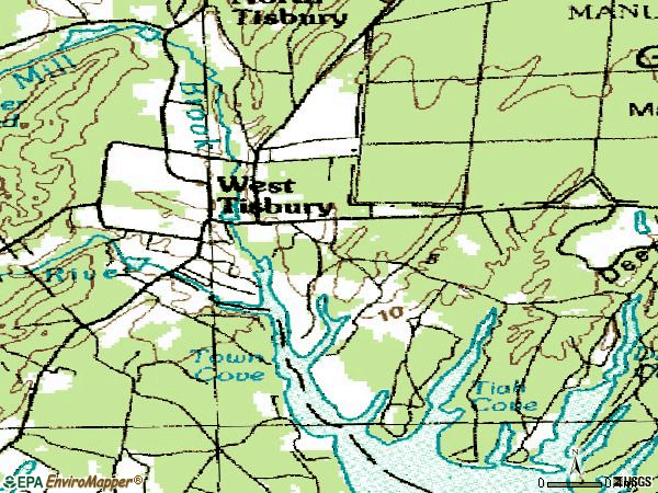 Zip code 02575 topographic map