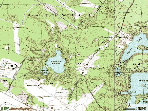 Zip code 02644 topographic map