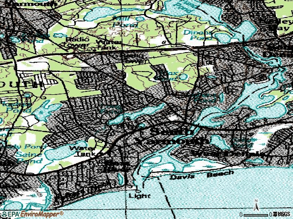 Zip code 02664 topographic map