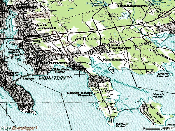 Zip code 02719 topographic map
