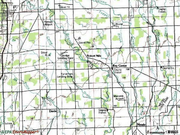 Zip code 48096 topographic map