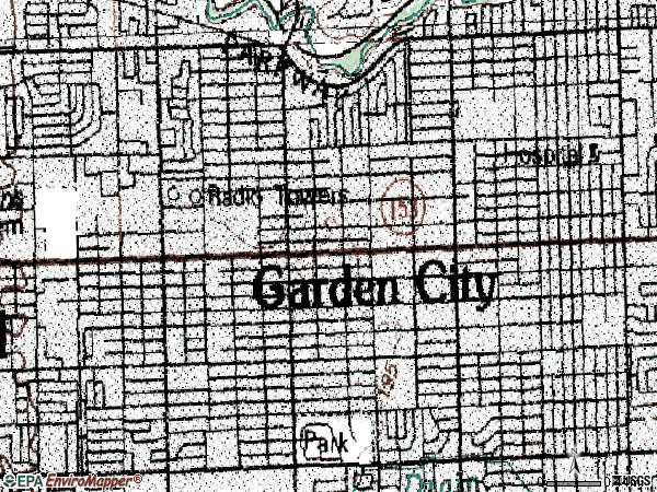 Zip code 48135 topographic map