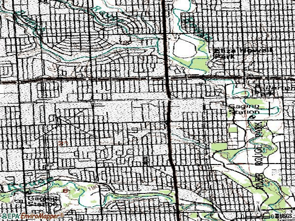 Zip code 48239 topographic map