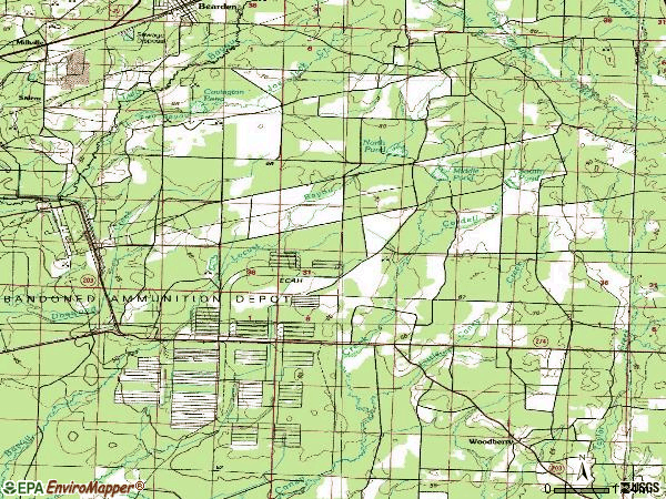 Zip code 00717 topographic map