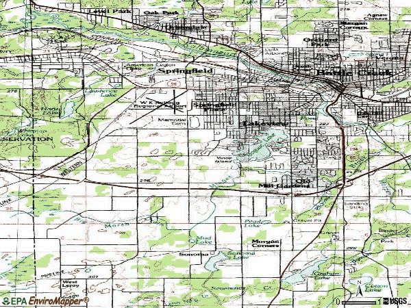 Battle Creek Zip Code Map United States Map 9100