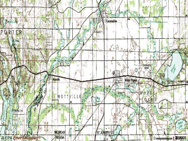 Zip code 49099 topographic map