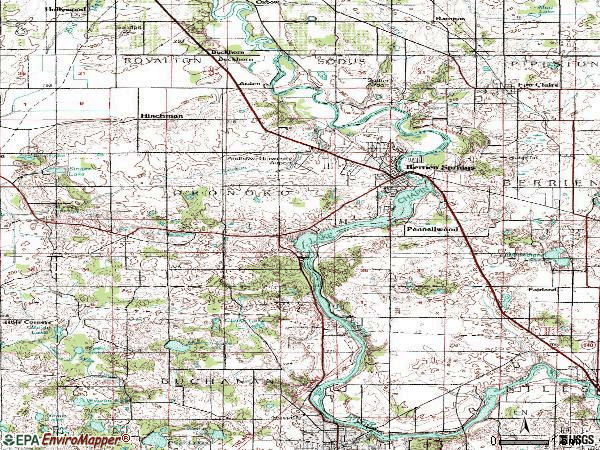 Zip code 49103 topographic map